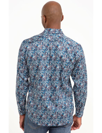 Chemise Manches Longues Petrole Navy