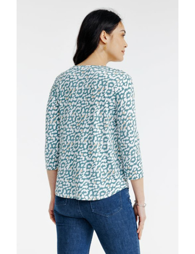 Tee-shirt imprimé manches 3/4