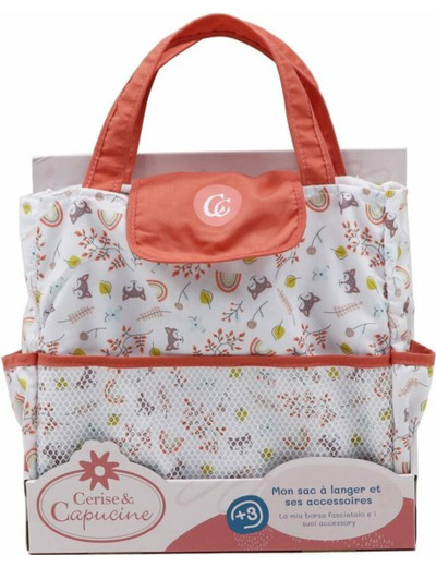 SAC À LANGER AVEC ACCESSOIRES - CERISE & CAPUCINE