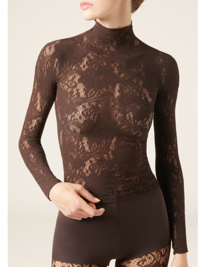 Haut en Dentelle Fleurs