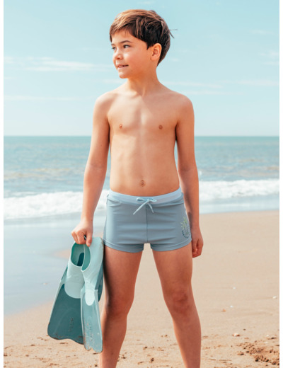 Boxer de bain bleu