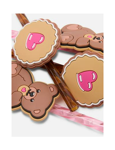 Lot de 4 pailles fantaisie