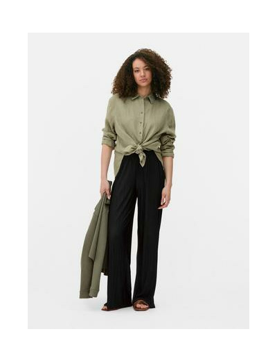 Pantalon large plissé