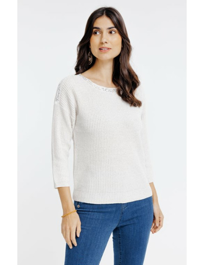 Pull maille brillante