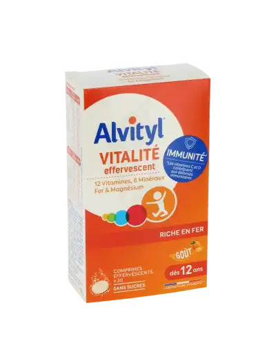 Alvityl Vitalité Effervescent Comprimés Effervescents Boîte De 30