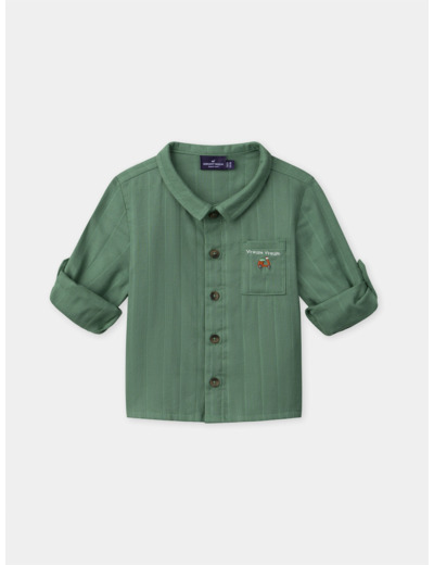 Chemise verte sapin Bébé Garçon
