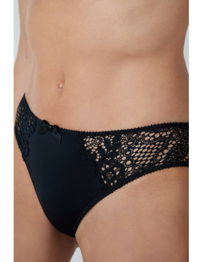 Hipster en microfibre et dentelle