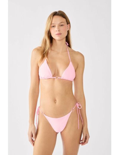 Triangle haut de maillot sans armatures détail anneau,Triangle haut de maillot sans armatures détail anneau;${refinementColor}