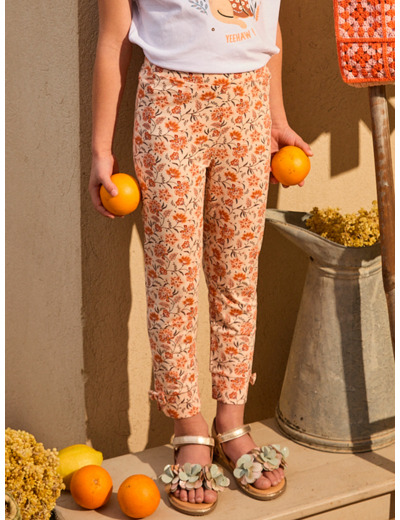 Legging à fleurs
