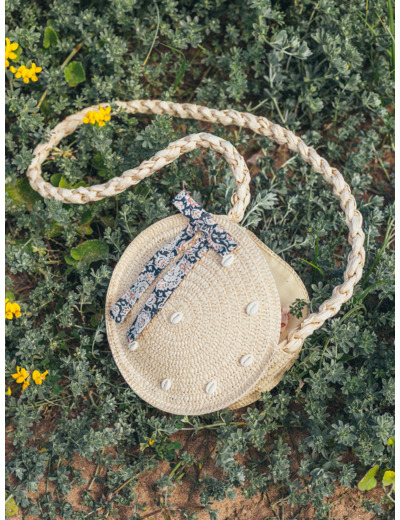 Sac bandoulière en paille