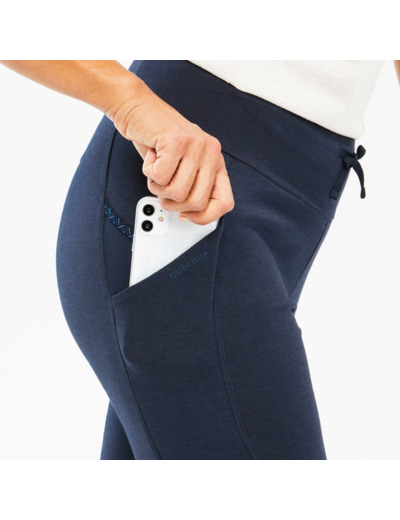 Legging de randonnée femme, NH100 bleu