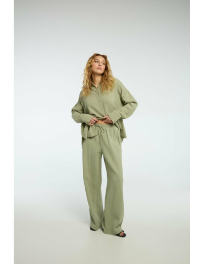 Pantalon à jambe large