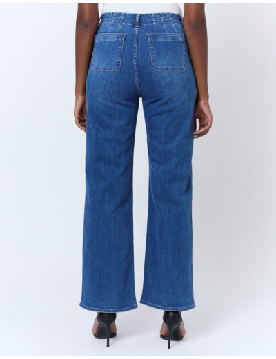 Jean long en denim BLEU CLAIR Femme
