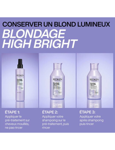 Shampooing illuminant pour cheveux blonds Blondage High Bright