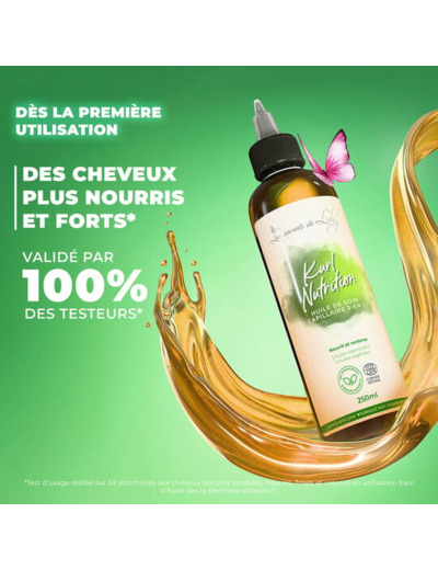 Huile de soin capillaire 3-en-1 Kurl Nutrition