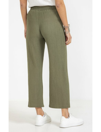 Pantalon fluide détail bijou