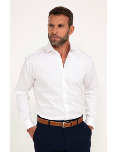 Chemise confort manches longues satin