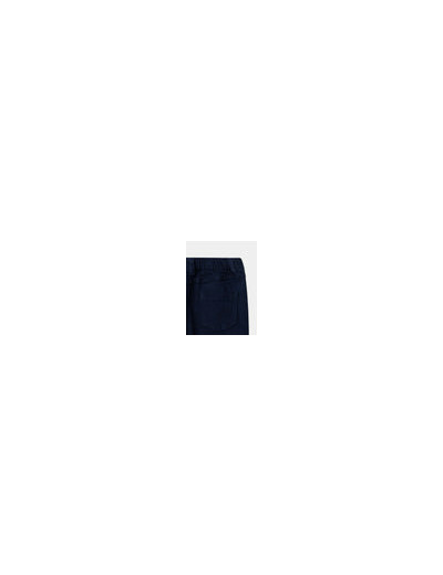 Pantalon cargo bleu marine avec broderie de pommes pour fille
