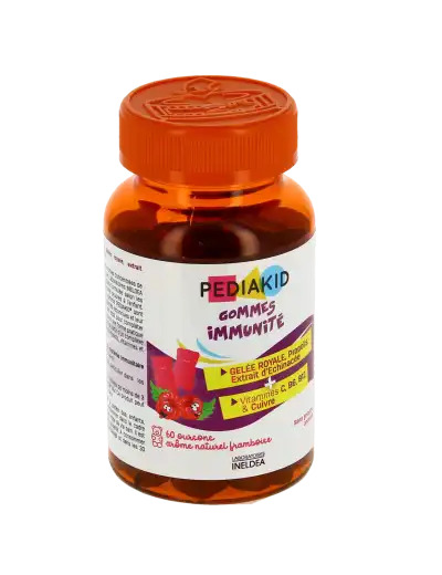 Pédiakid Gomme Ourson Immunité Framboise Boîte De 60