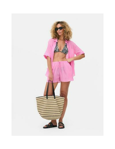 Short de plage froncé