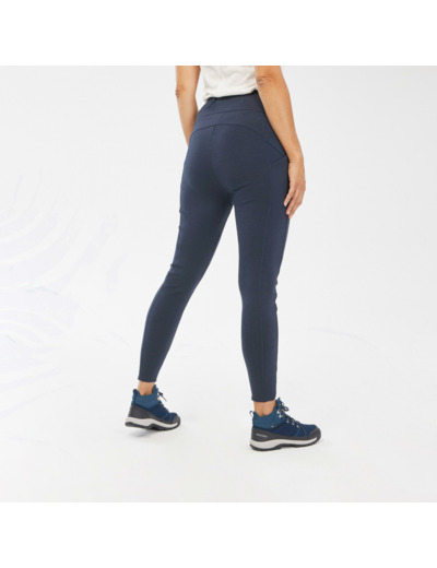 Legging de randonnée femme, NH100 bleu