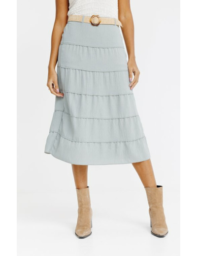 Jupon avec ceinture non doublée