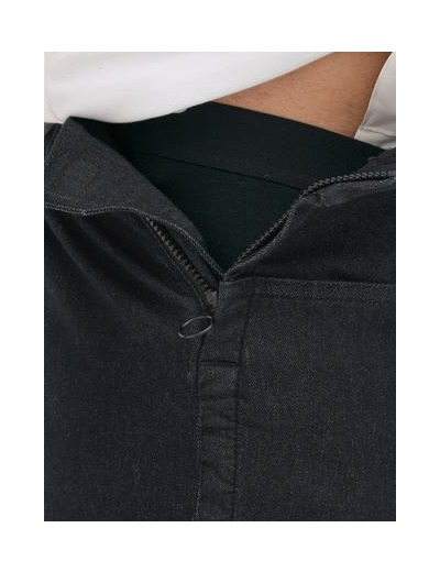 Jean droit adaptatif taille mi-haute