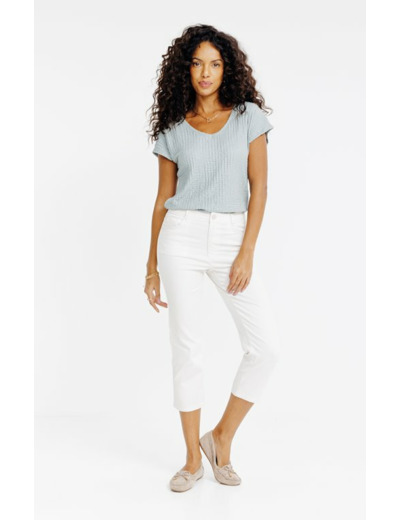 Corsaire rayé coupe mi-mollet