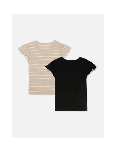 1,5–8 ans | Lot de 2 t-shirts à finitions ondulées