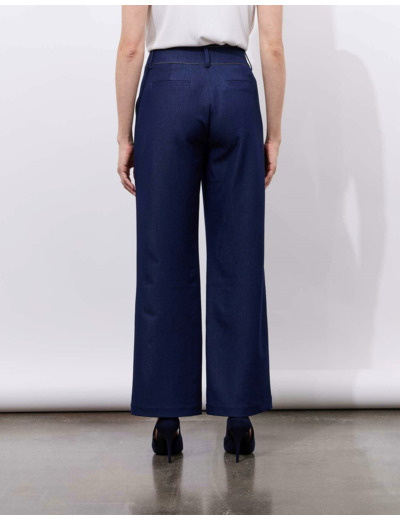 Pantalon long uni MARINE Femme