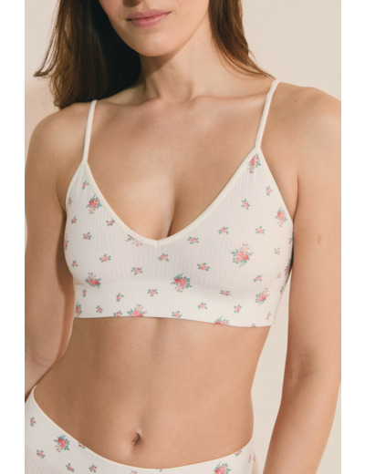 Soutien-gorge brassière col V,Soutien-gorge brassière col V;${refinementColor}