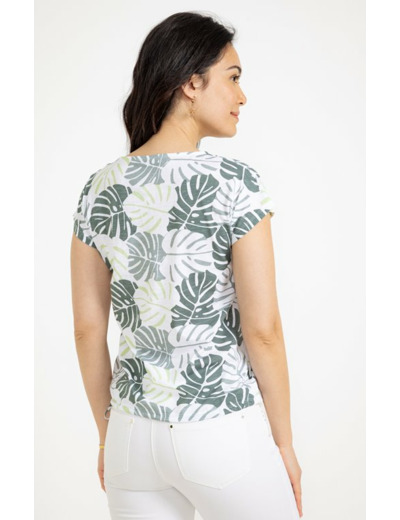 Tee-shirt imprimé feuillage