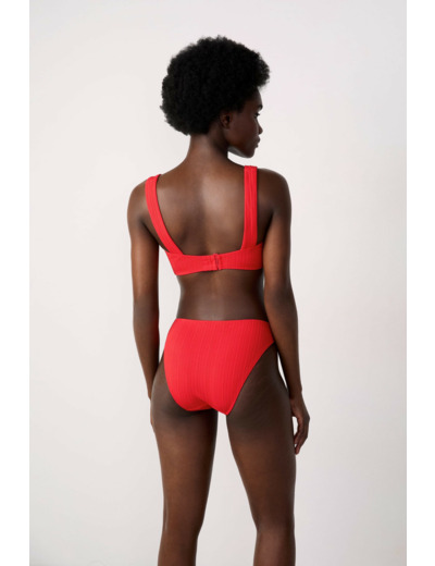 Brassière haut de maillot détail anneau