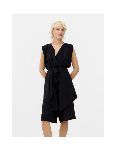 Gilet de costume long effet cascade