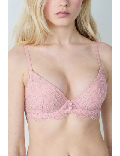 Soutien-gorge N.2 - Le push-up plongeant en dentelle