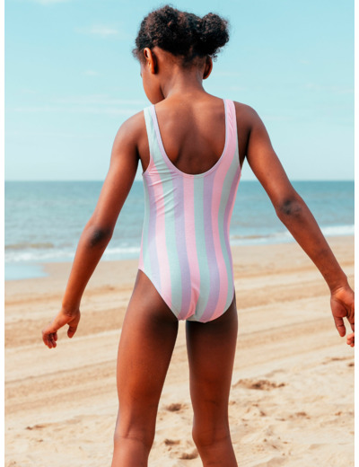 Maillot de bain une pièce rayé