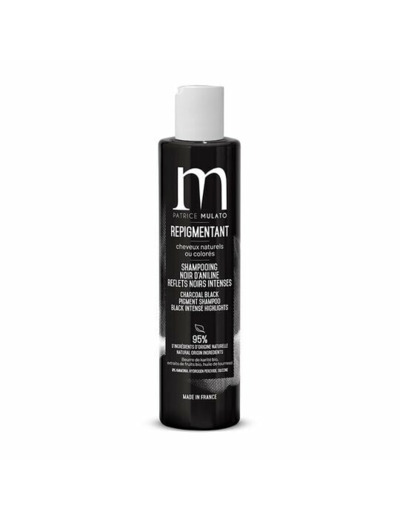Shampooing repigmentant cheveux naturels ou colorés noir d'aniline