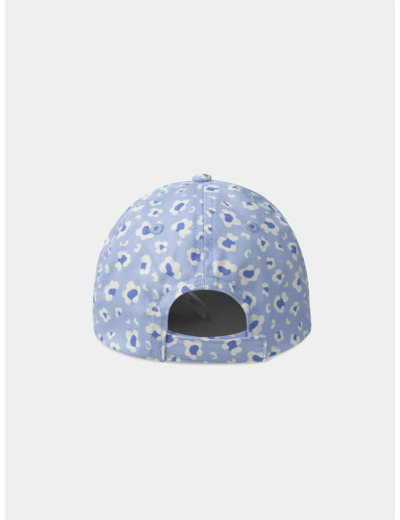 Casquette imprimé léopard et brodée