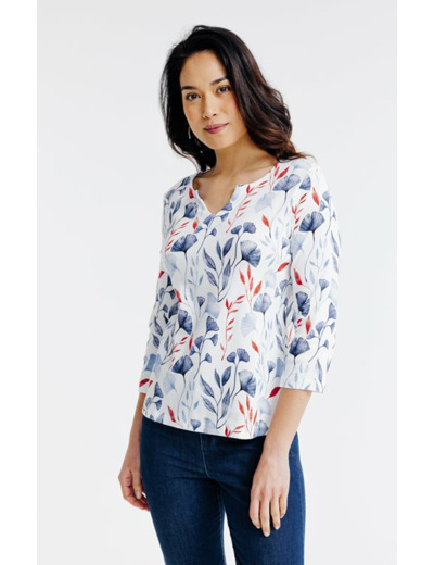 Tee-shirt imprimé manches 3/4