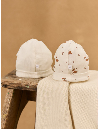 Lot de 2 bonnets de naissance