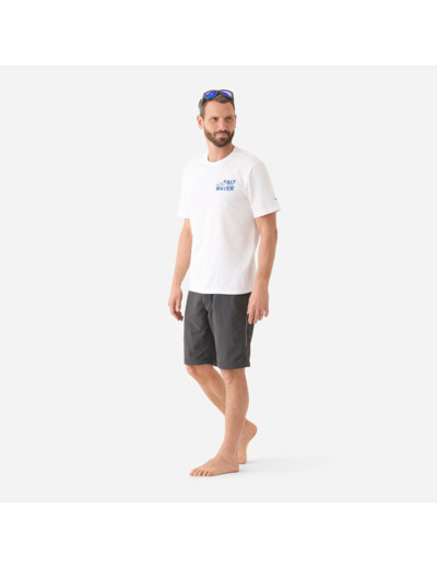 T-shirt pêche manches courtes coton Thon