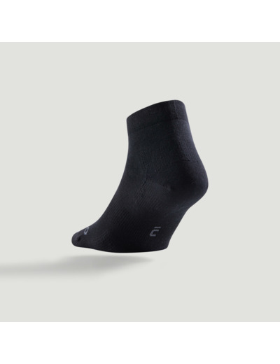 Chaussettes de sport mi-hautes artengo rs 160 noir lot de 3