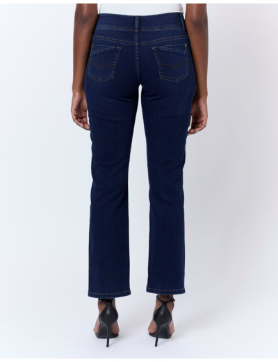 Jean long droit en denim MARINE Femme