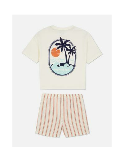 1,5–8 ans | Ensemble t-shirt à motif palmiers et short