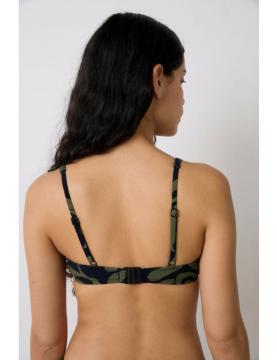 Push up haut de maillot à motif