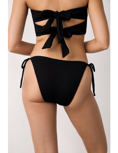 Culotte bikini ficelle détails perles bas de maillot