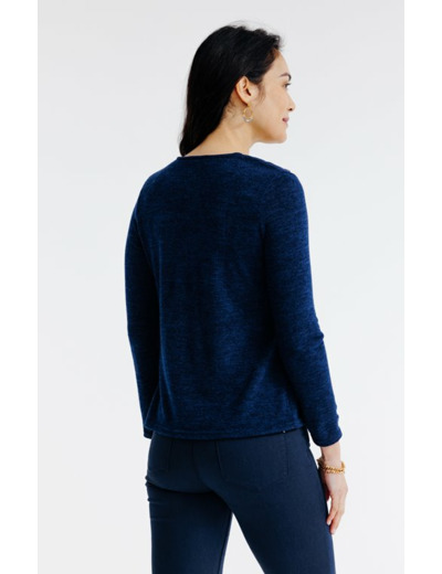 Cardigan uni manches longues