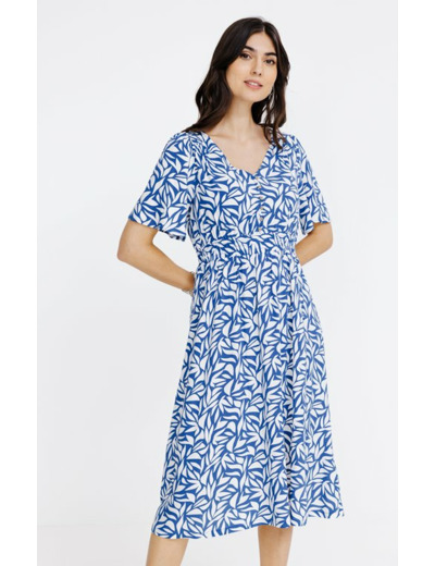 Robe midi imprimée