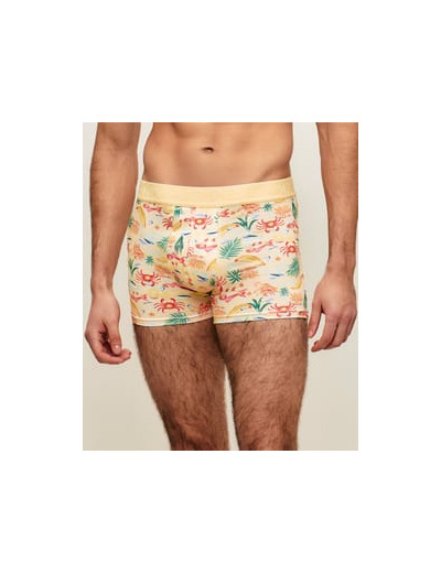 Boxer en microfibre motifs crustacés