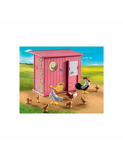 AGRICULTRICE ET POULAILLER PLAYMOBIL COUNTRY 71308